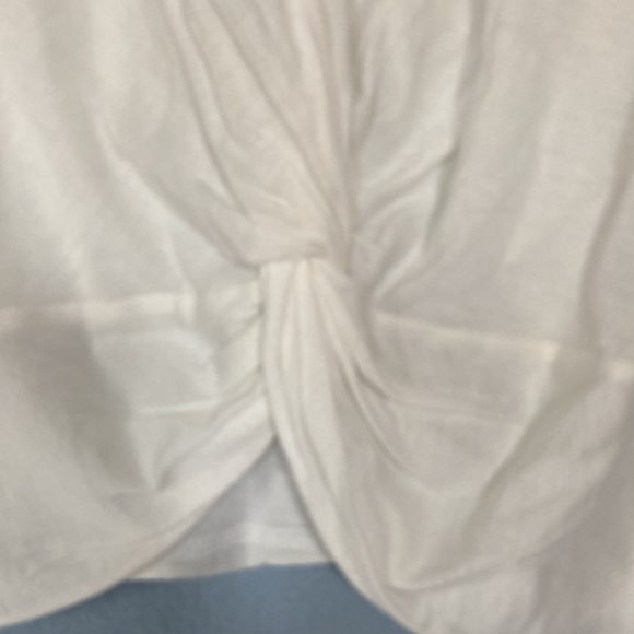 TREASURE & BOND twist tie front white top/t-shirt size XS 🥳🆕 NWT - Picture 4 of 11